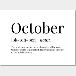 October Definition Posters and Art